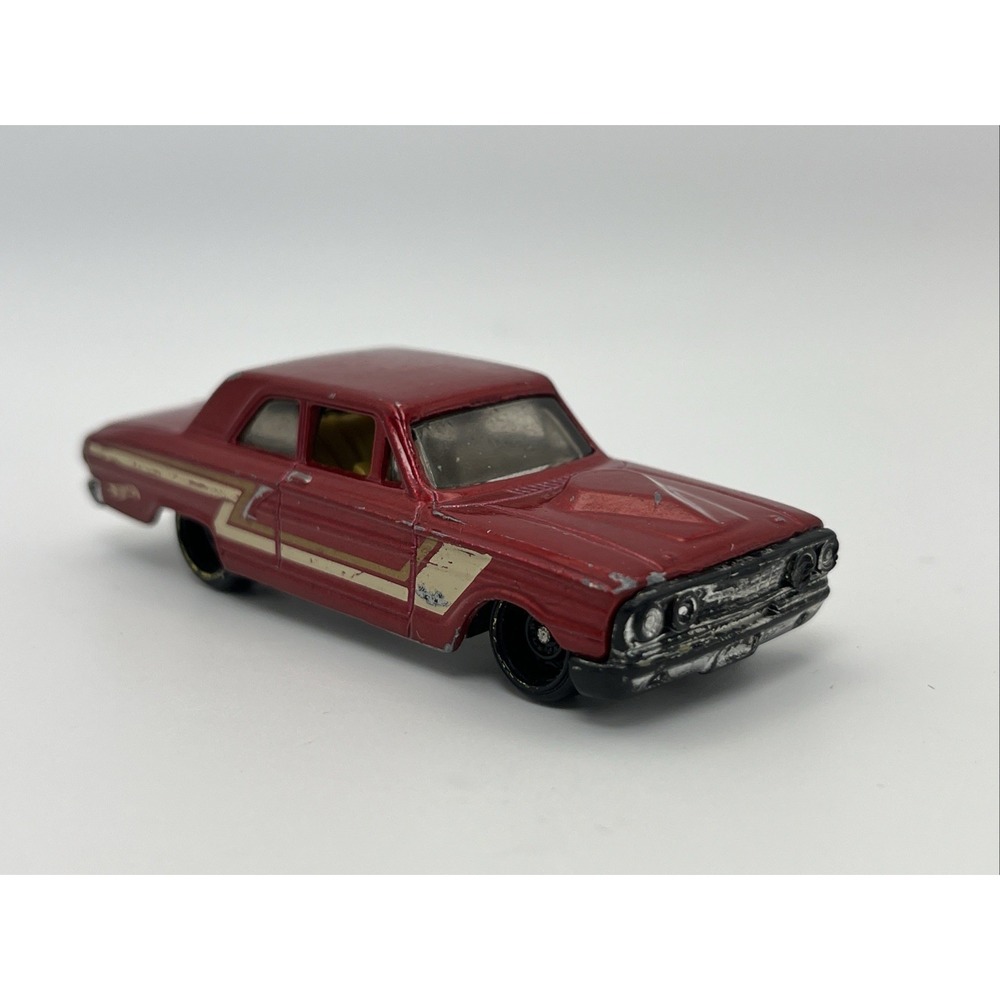 2002‎ Hot Wheels #142 Ford Thunderbolt Red Chrome 5sp Mainline 1:64 Loose